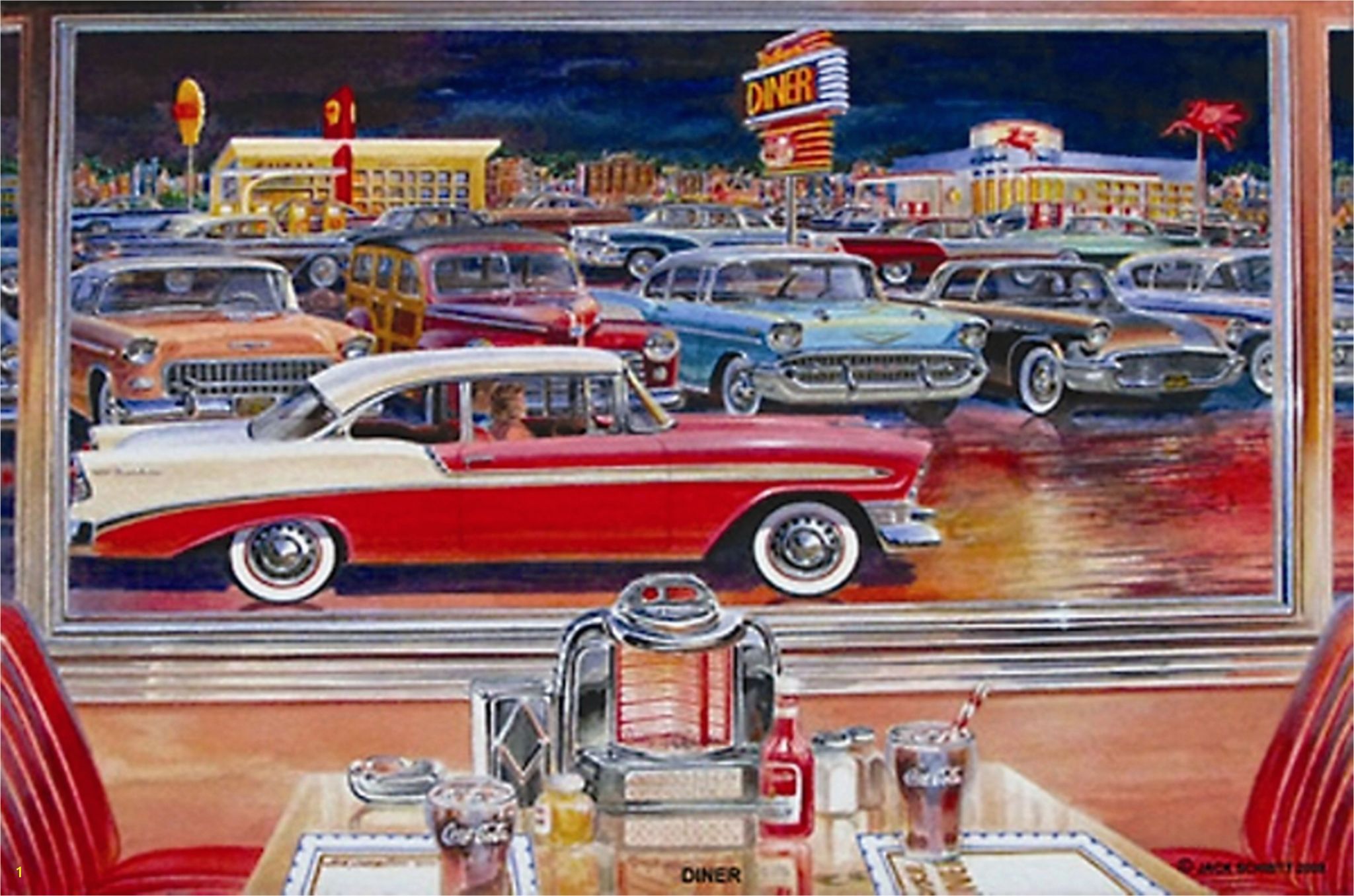 Hot Rod Garage Wall Murals Car Paintings Of the 60s | divyajanani.org