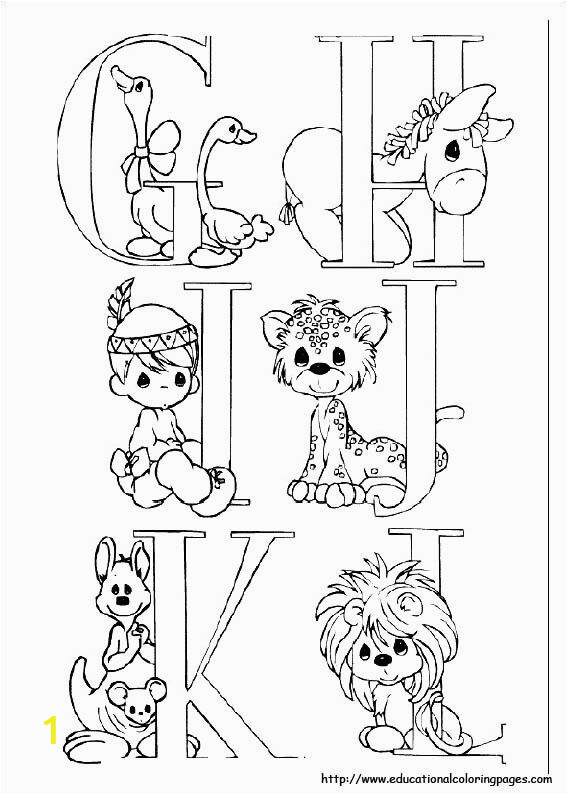 J is for Coloring Page Precious Moments G to J Abcs