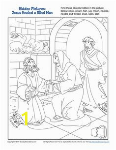 Jesus Heals A Man Born Blind Coloring Page 10 Best Jesus Healed A Man Born Blind Bible Activities
