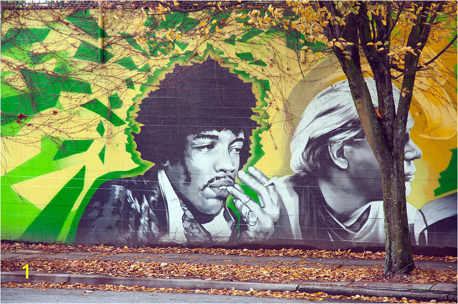 Jimi Hendrix Wall Mural Jimi Hendrix In Vancouver
