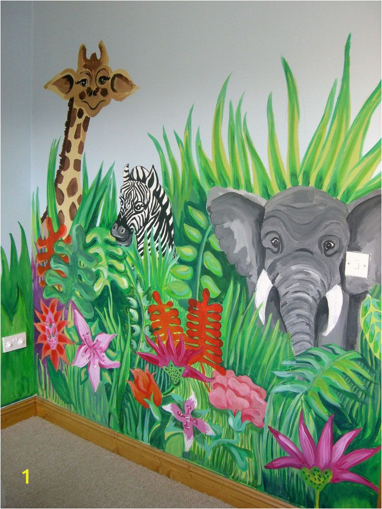 Jungle Scene Wall Mural Jungle Scene and More Murals to Ideas for Painting