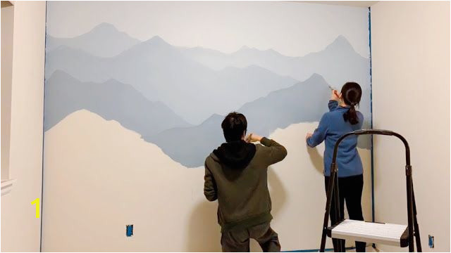 Mountain Wall Mural Diy How to Paint A Mountain Mural On Your Bedroom or Nursery