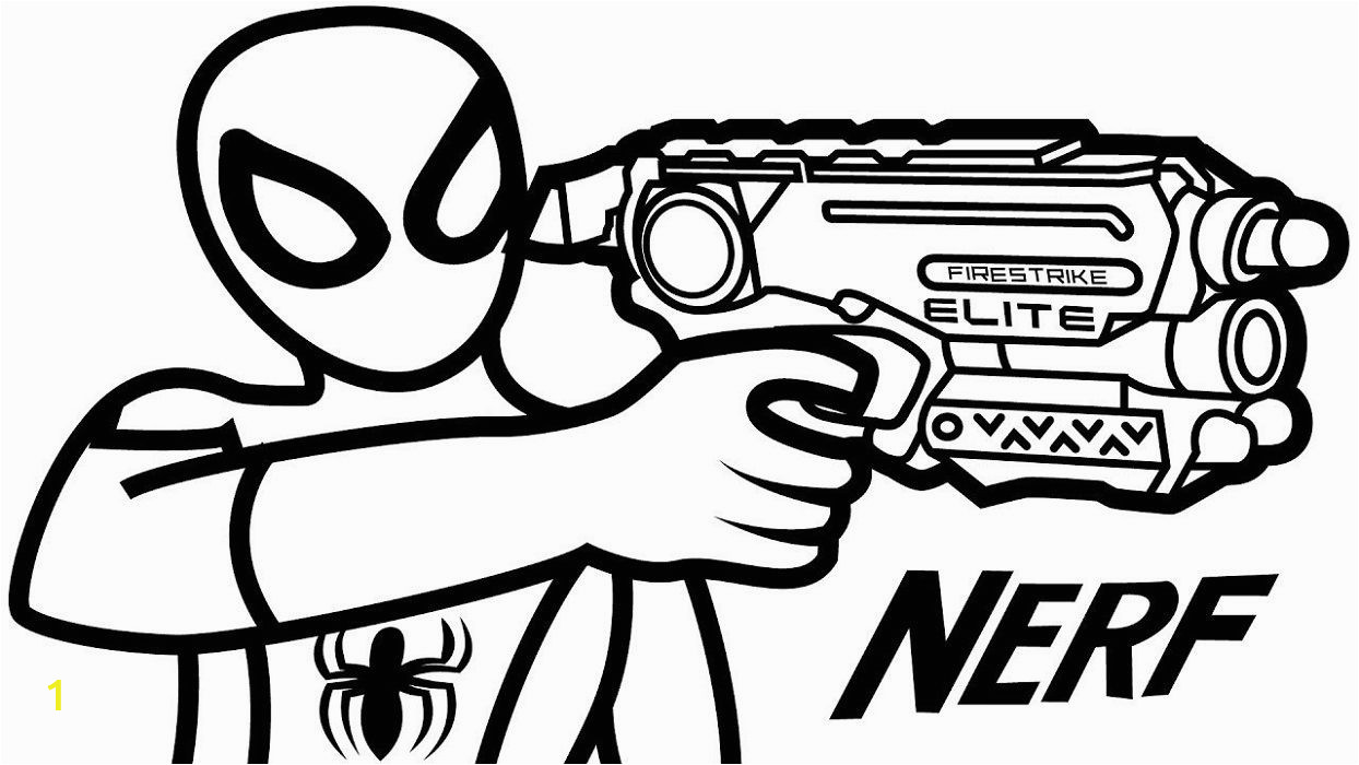 Nerf Blaster Coloring Page | divyajanan