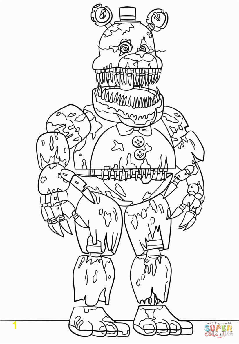 06f546b e3caf08eac5f194b86a nightmare freddy coloring page free printable coloring pages 824 1186