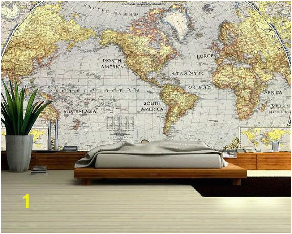 Old World Map Wall Mural World Map Wall Decal Wallpaper World Map Old Map Wall