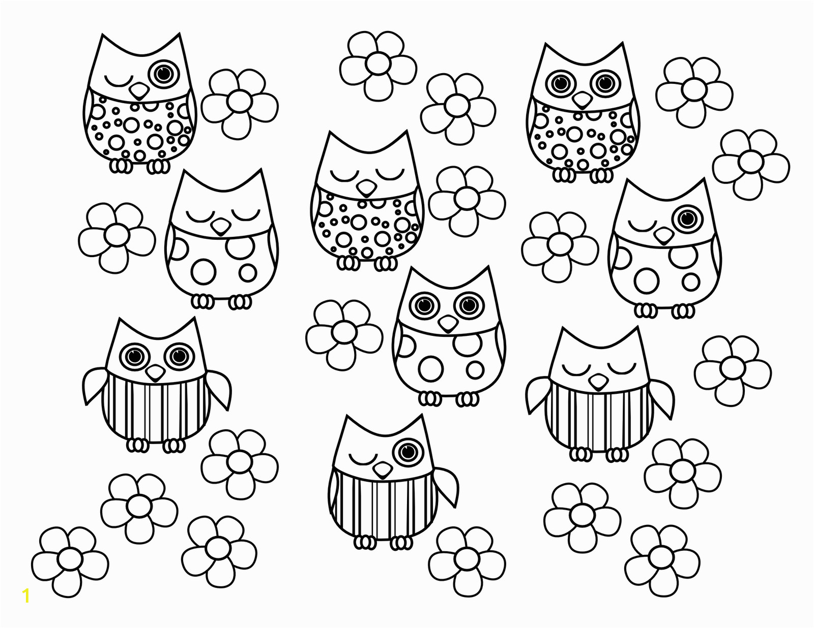 Owl Color Pages for Adults Owl Coloring Pages to Print