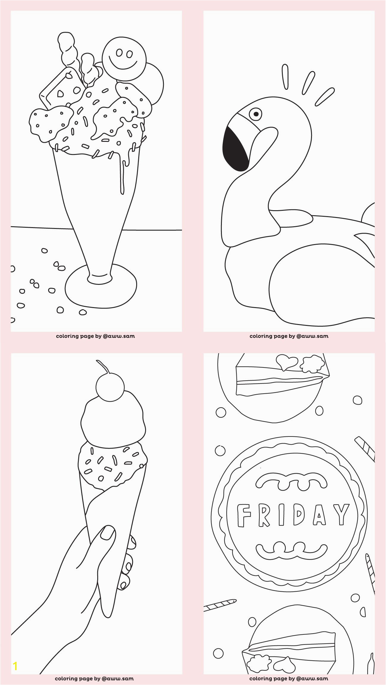 Pastel Colored Pages Manga Fun Coloring Pages for Instagram Stories