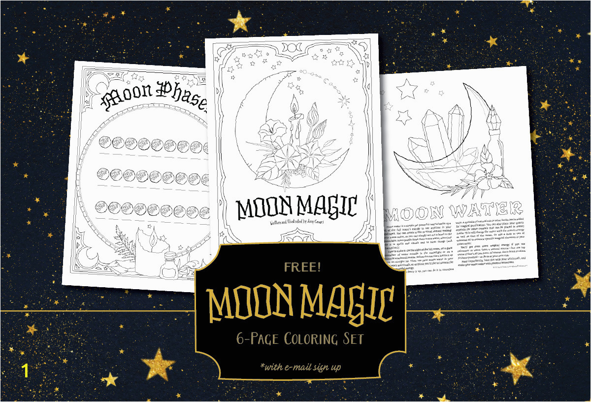 MoonMagic FreeColoringPages