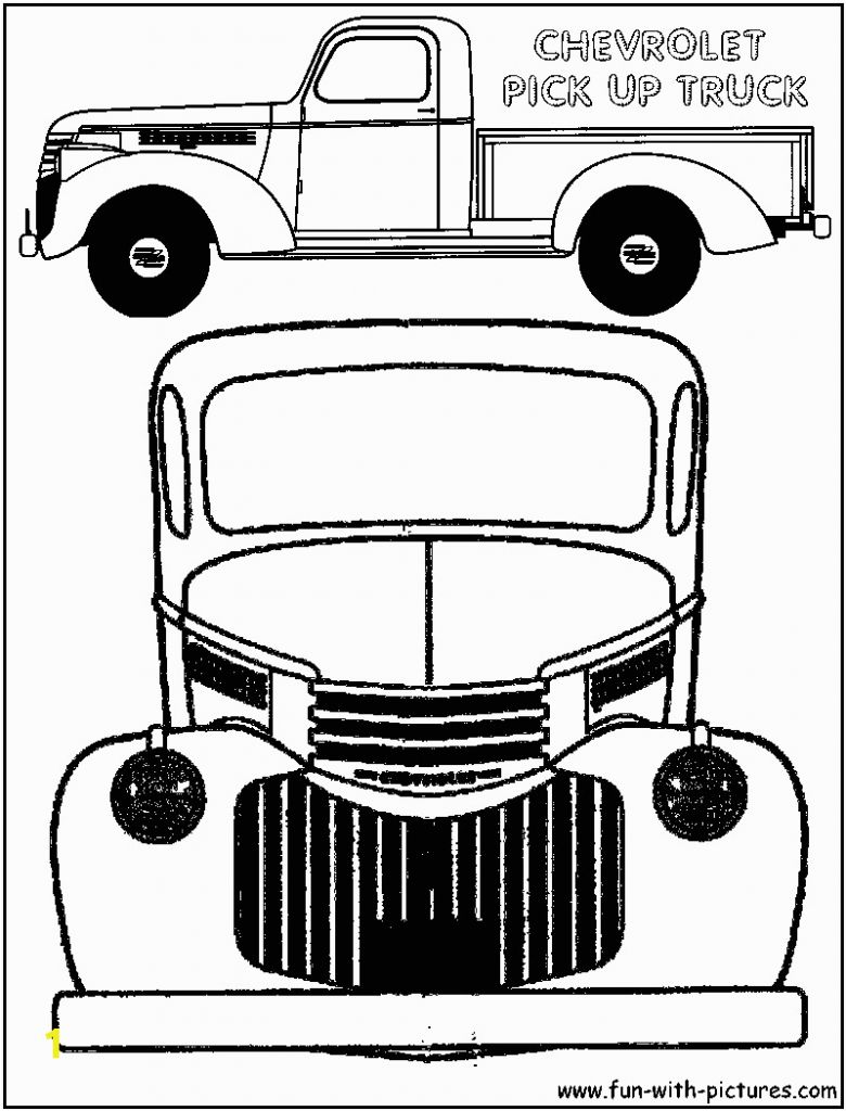 Red Truck Christmas Coloring Pages Vintage Truck Color Book Pages