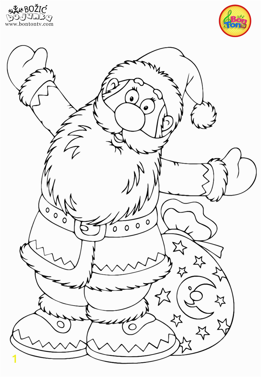 Santa Christmas Coloring Pages Christmas Coloring Pages BoÅ¾iÄ Bojanke Za Djecu Free