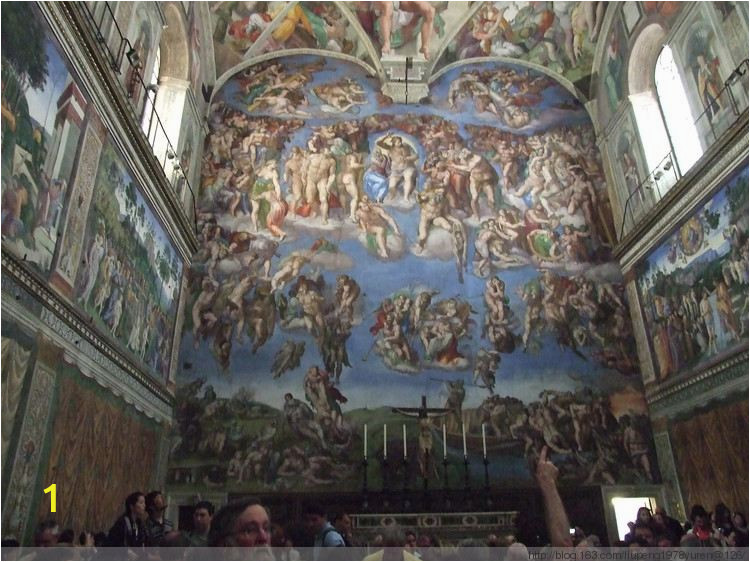Mural Of Sistine Chapel In Living Room