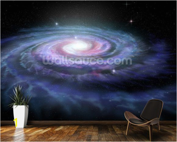 Space Wall Mural Wallpaper Spiral Galaxy Milky Way