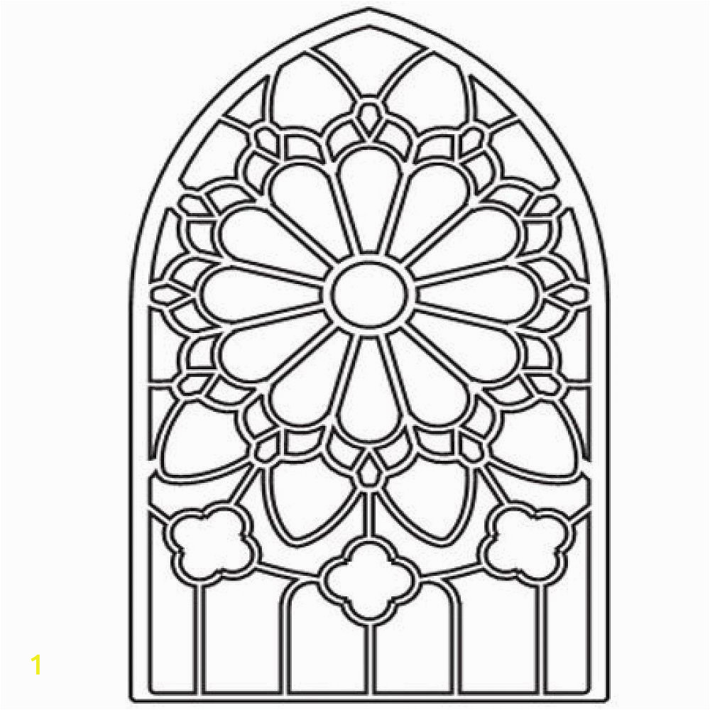 Stained Glass Window Coloring Pages Stained Glass Window Coloring Pages