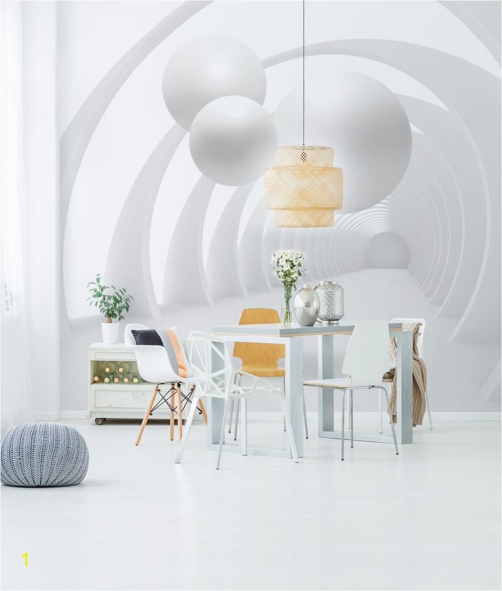 Touch Of Modern Wall Mural Wall Mural White Tunnel