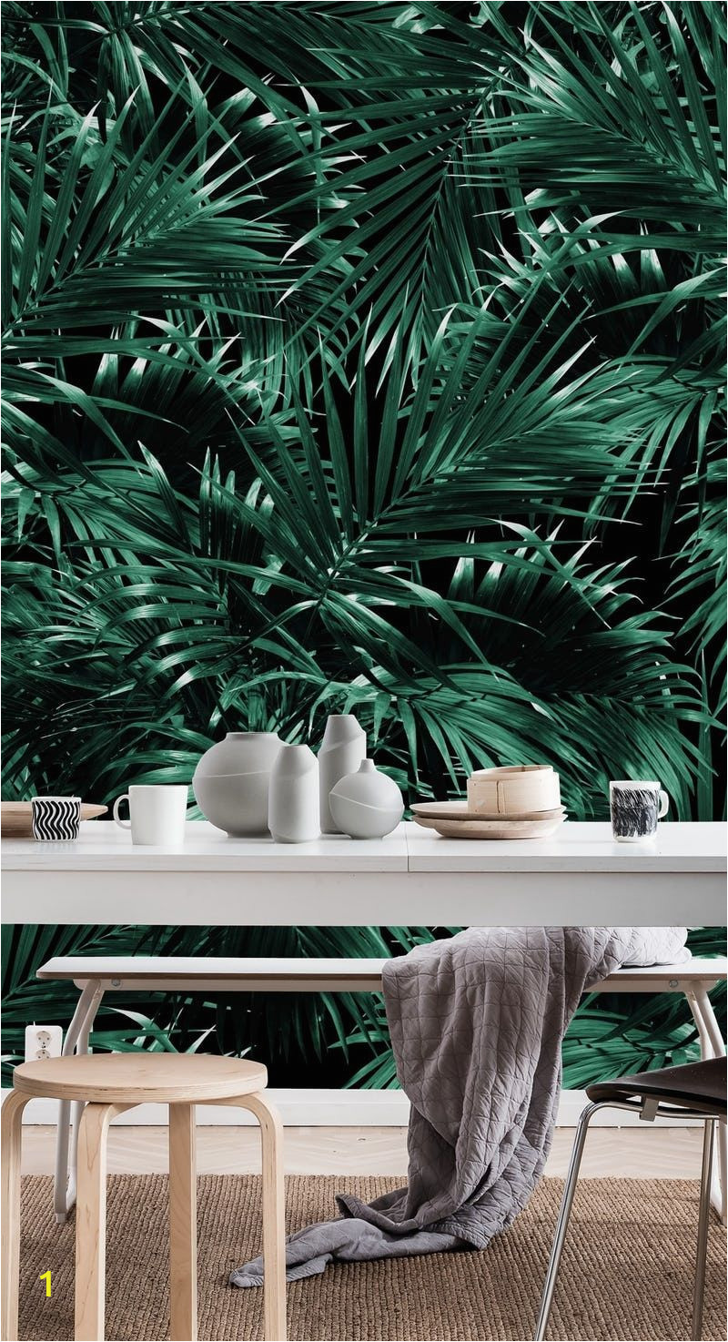 Tropical Leaves Wall Mural Tropical Palm Leaf Jungle 12 Wall Mural Wallpaper Patterns