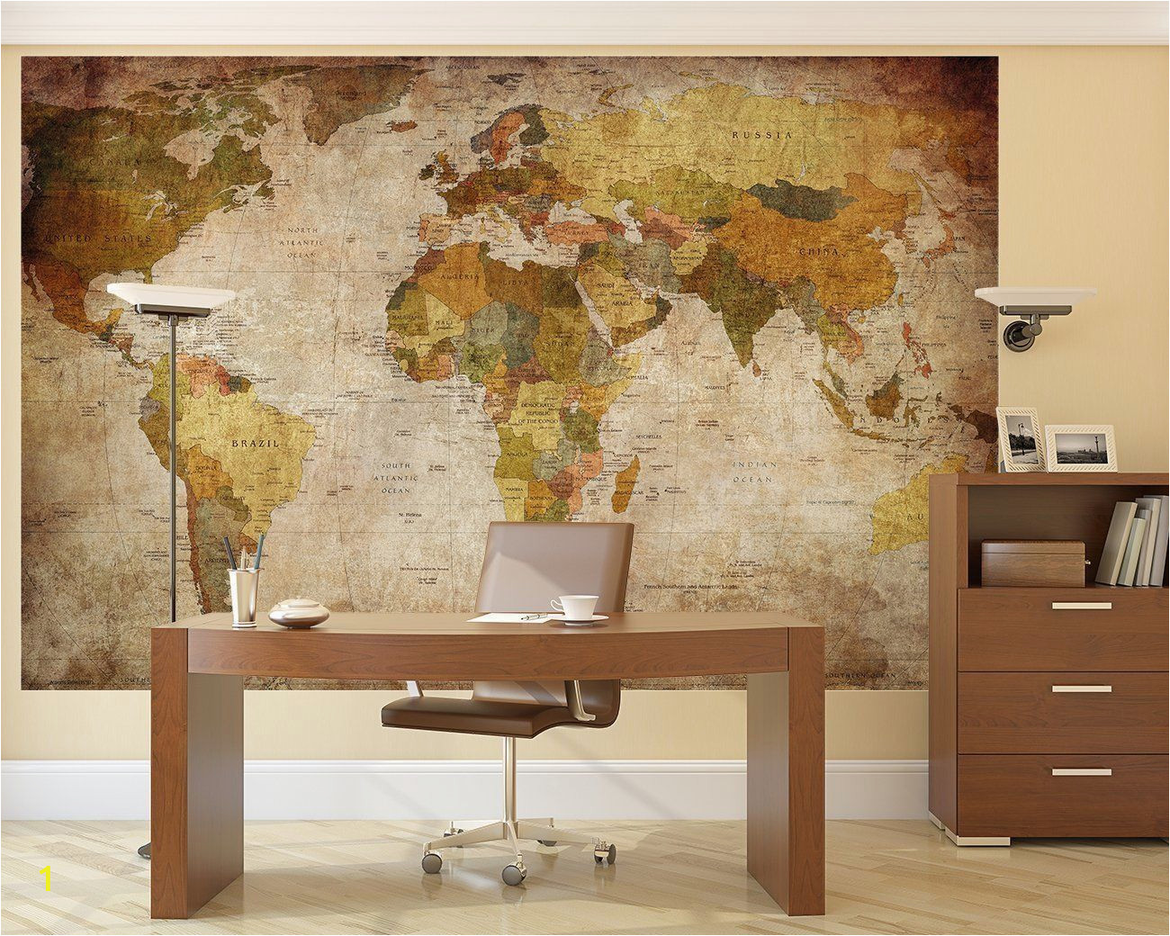 Vintage World Map Wall Mural Details About Vintage World Map Wallpaper Mural Giant