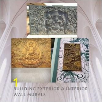 Wall Mural Artists In Hyderabad Elevation Wall Murals & Cement Wall Art In Hyderabad