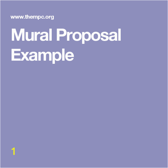 Wall Mural Proposal Template Mural Proposal Example