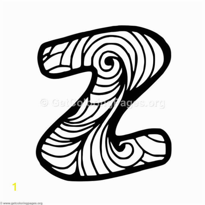Alphabet Coloring Pages Letter Z Zentangle Letters A Z – Getcoloringpages with Images