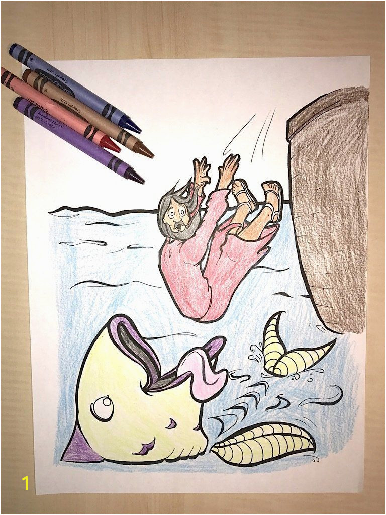 Coloring Pages for Jonah and the Whale Jonah and the Whale Coloring Page
