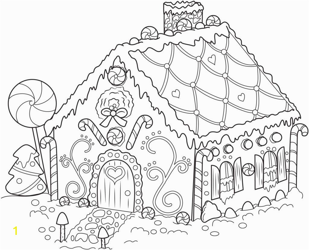 Coloring Pages Gingerbread Houses Printable Gingerbread House Coloring Pages
