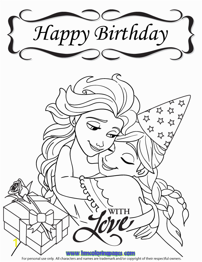 Disney Coloring Pages Happy Birthday Wp Content Frozen Happy