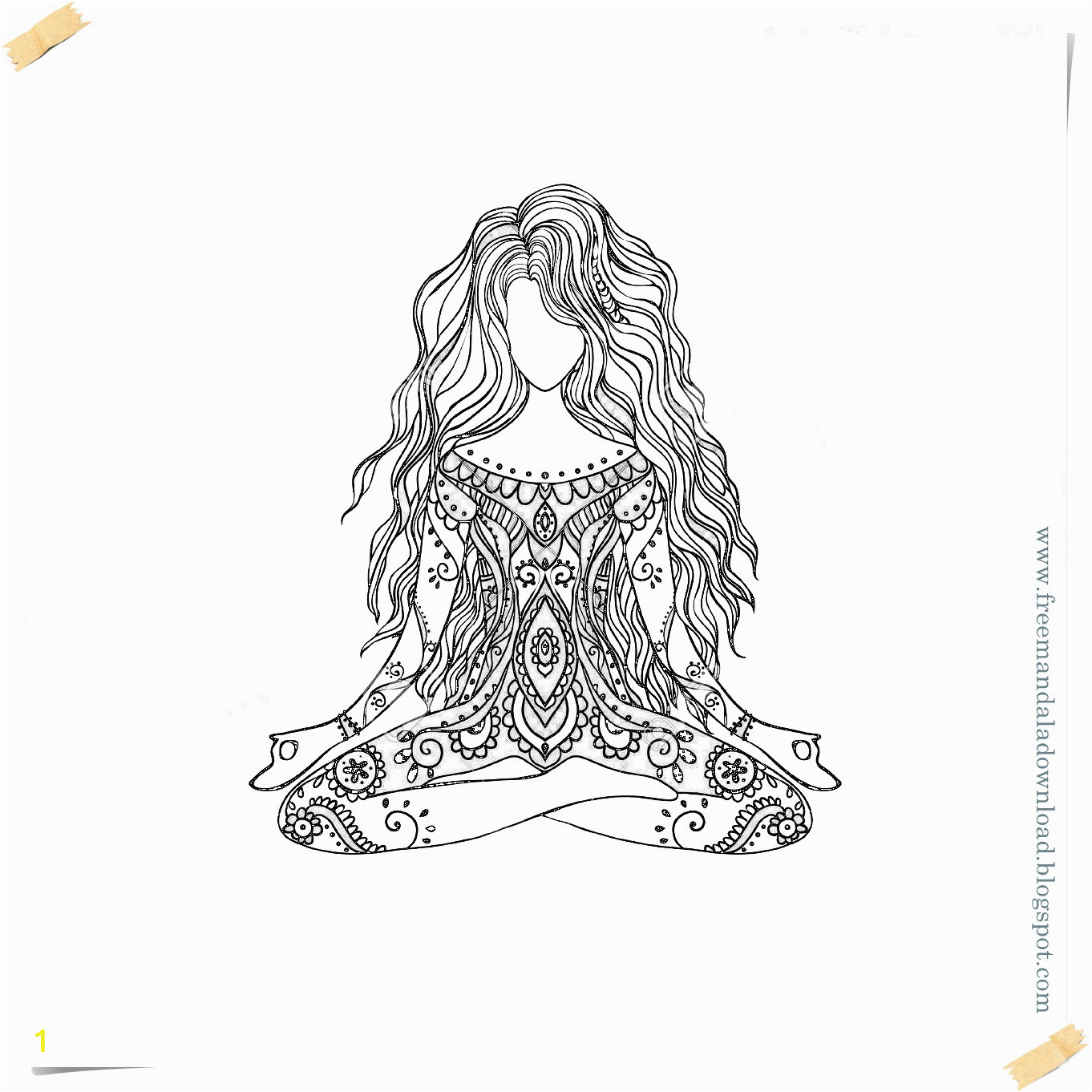 Vector yoga mandala 3