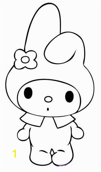 Hello Kitty and Keroppi Coloring Pages My Melody with Images