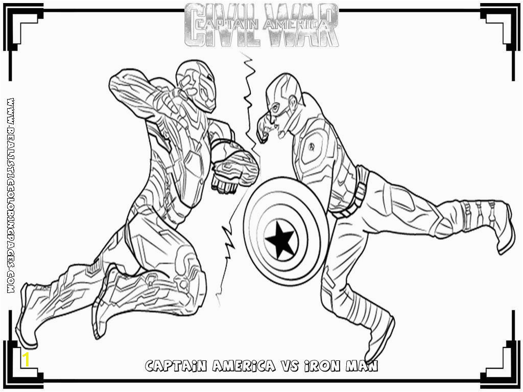 Iron Man Civil War Coloring Pages | divyajanan