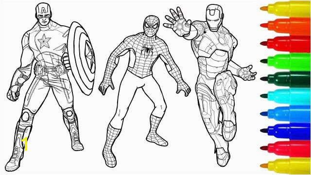Iron Man Vs Captain America Coloring Pages 27 Wonderful Image Of Coloring Pages Spiderman with Images