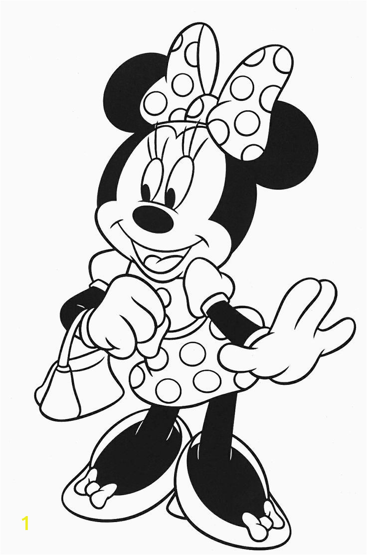 Minnie Mouse Coloring Pages Disney â 24 Minnie Mouse Coloring Page In 2020 with Images