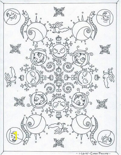Nightmare before Christmas Coloring Pages Pin by Heather toomey On Nightmare before Christmas