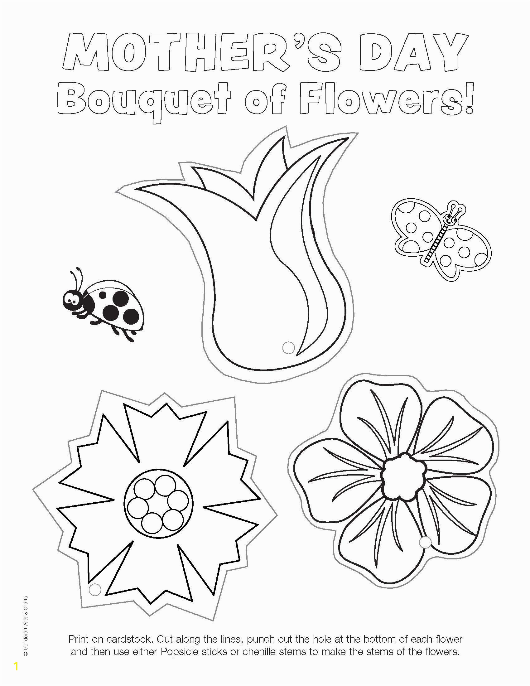 Printable Mothers Day Coloring Pages Ready to Color Mother S Day Flowers Printable with Images