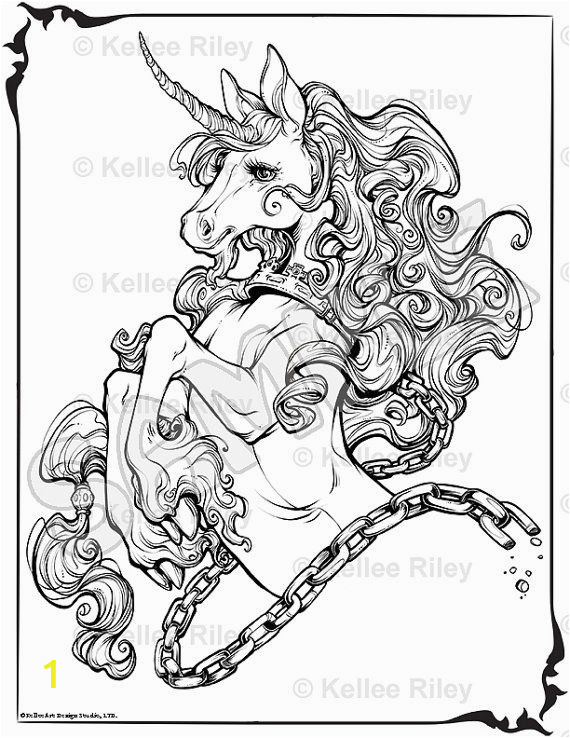 Unicorn Coloring Pages for Adults Unicorn Adult Coloring Pages