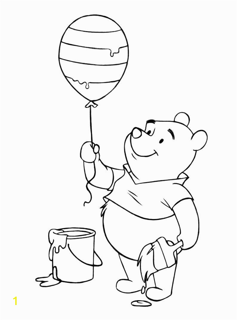 Winnie the Pooh Coloring Pages Printable Winnie the Pooh Coloring Pages
