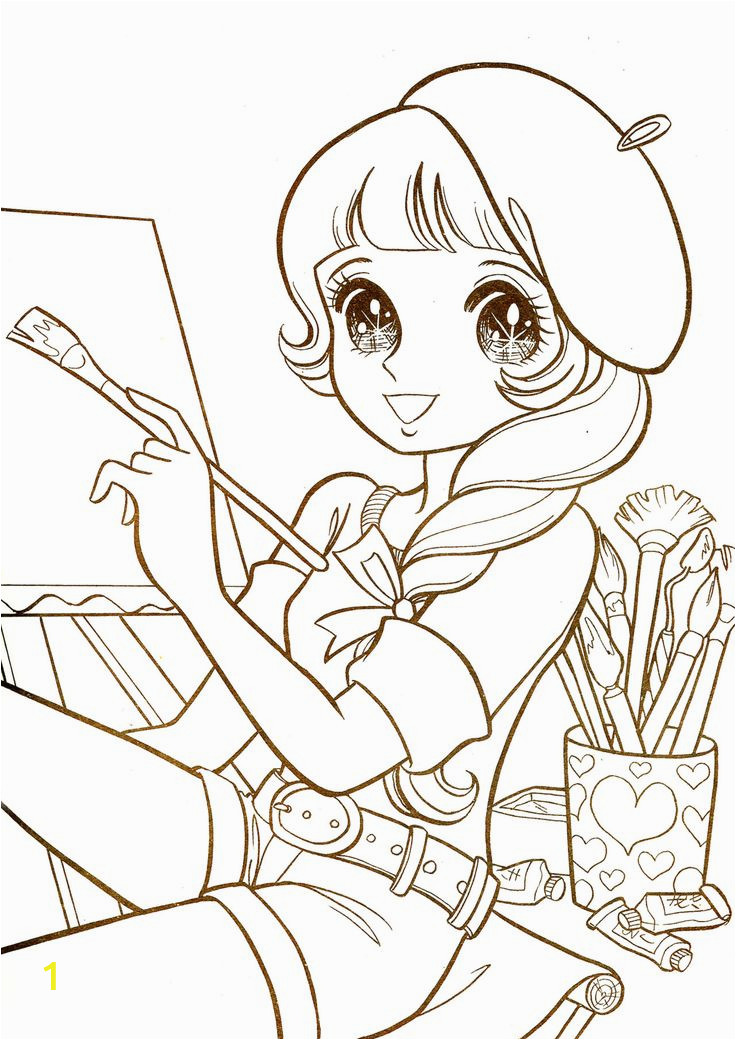 Anime Girl Coloring Pages for Adults Coloring Pages for Adults Anime at Getcolorings