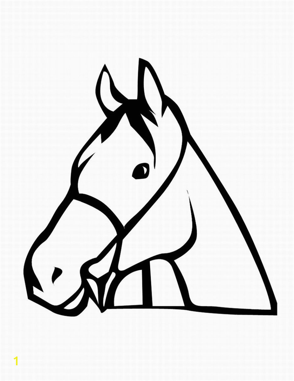 Coloring Pages Of A Horse Head Animal Stronger " Horse Head " Coloring to Print
