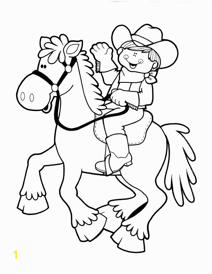 Cowboy Coloring Pages to Print Free Cowboy Coloring Pages 5
