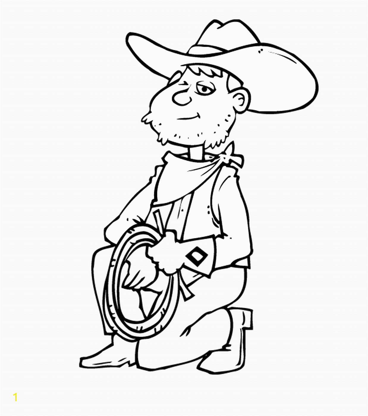 Cowboy Coloring Pages to Print Free Cowboy Coloring Pages