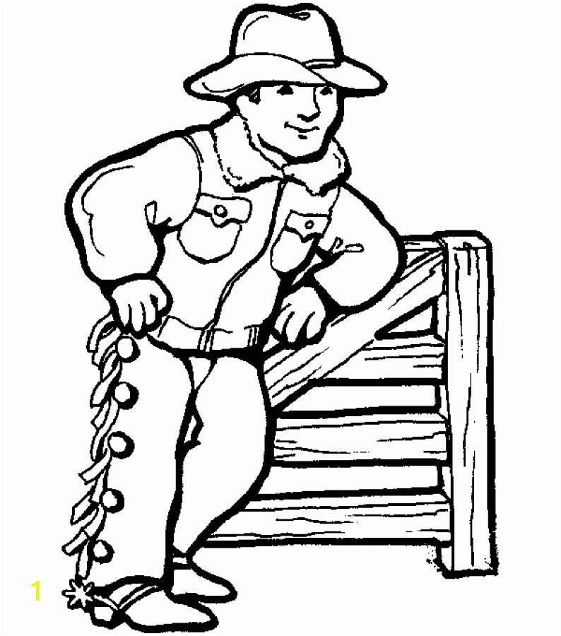 Cowboy Coloring Pages to Print Free Free Printable Cowboy Coloring Pages for Kids