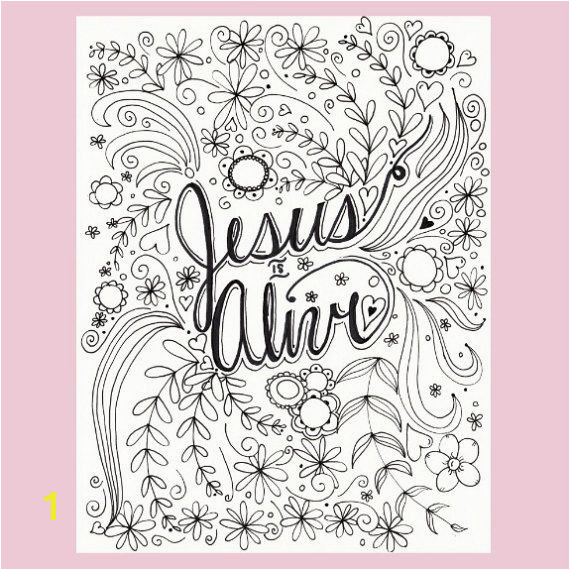 Easter Coloring Pages Jesus is Alive Jesus is Alive Coloring Page Easter Coloring by