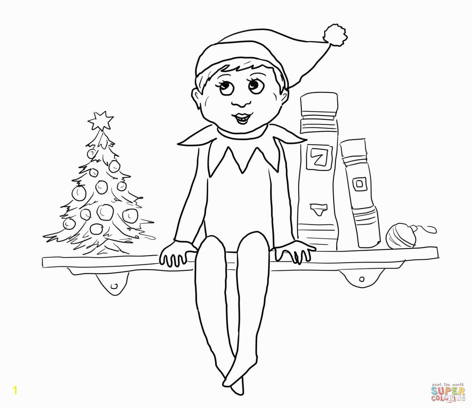 Elf On the Shelf Printable Coloring Pages Free Elf the Shelf Coloring Pages Coloring Home