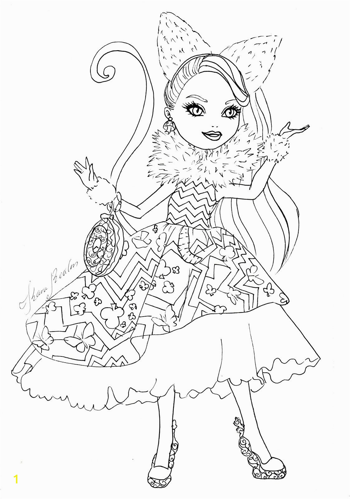 32 best ideas for coloring | Ever After High Coloring Pages Lizzie Hearts