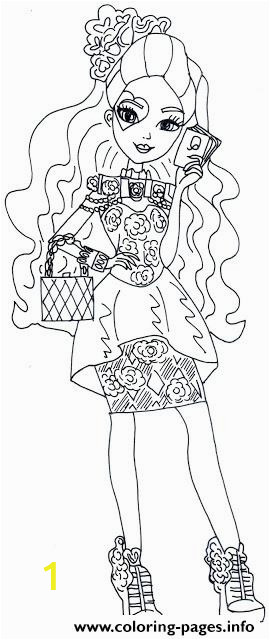 spring unsprung lizzie hearts ever after high printable coloring pages book