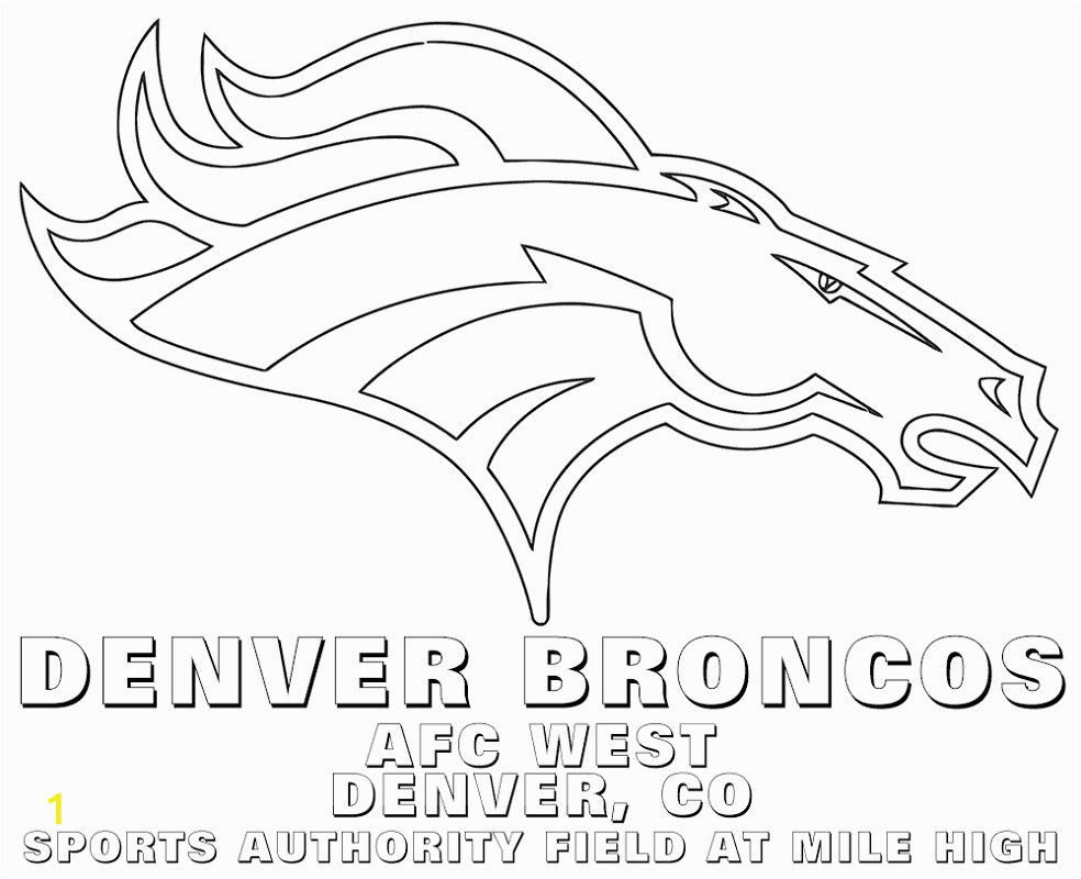 denver broncos coloring pages football free usage