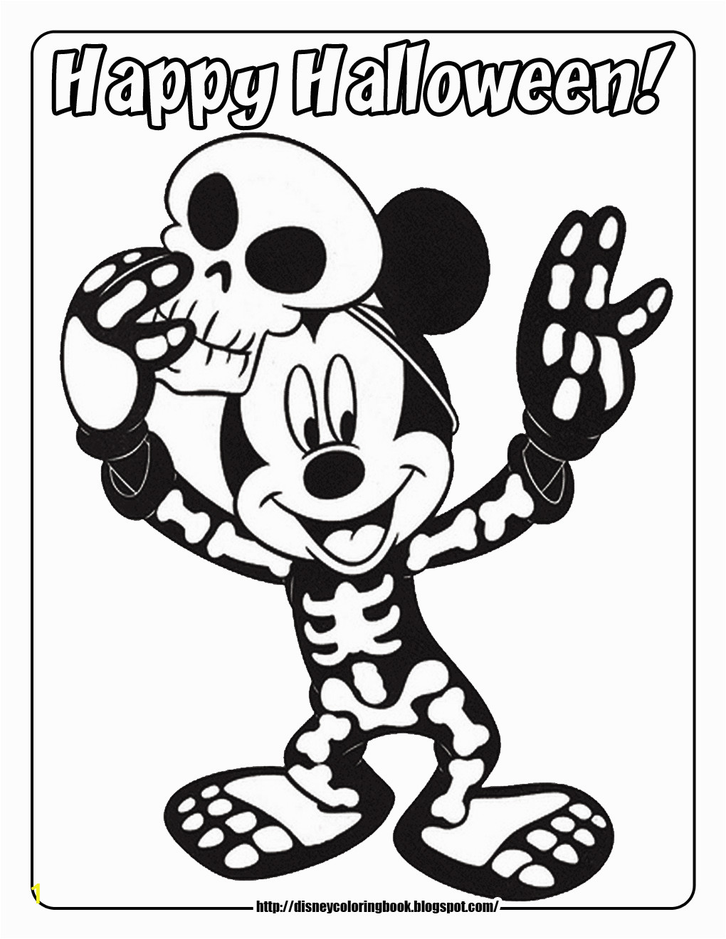 Free Printable Mickey Mouse Halloween Coloring Pages Mickey and Friends Halloween 3 Free Disney Halloween