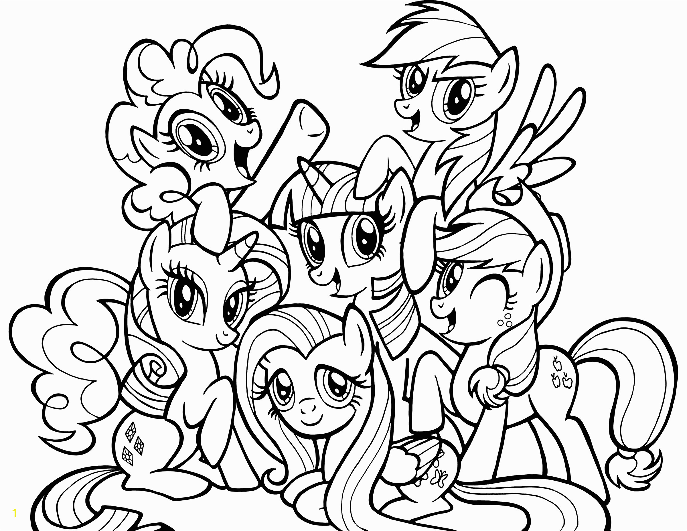 Free Printable My Little Pony Coloring Pages Ponies From Ponyville Coloring Pages Free Printable
