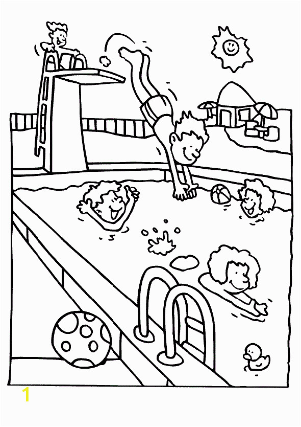 Free Printable Swimming Pool Coloring Pages Swimming Coloring Pages to Print Coloring Home
