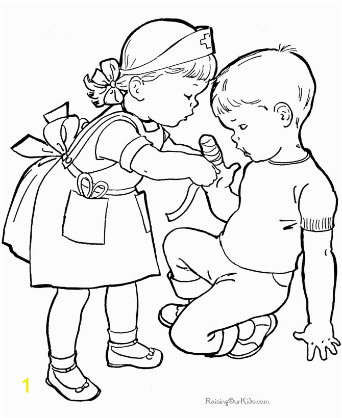 Helping Others Coloring Pages for Preschoolers Kids Helping Each Other Coloring Page Coloring Home