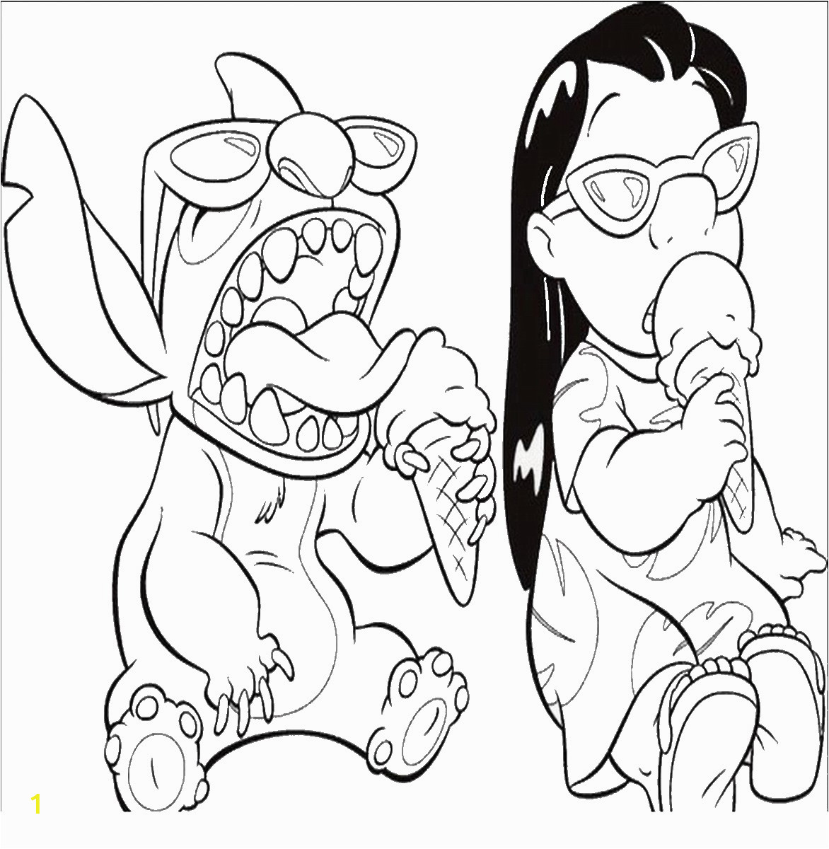 Lilo and Stitch Coloring Pages Online Lilo and Stich Coloring Pages